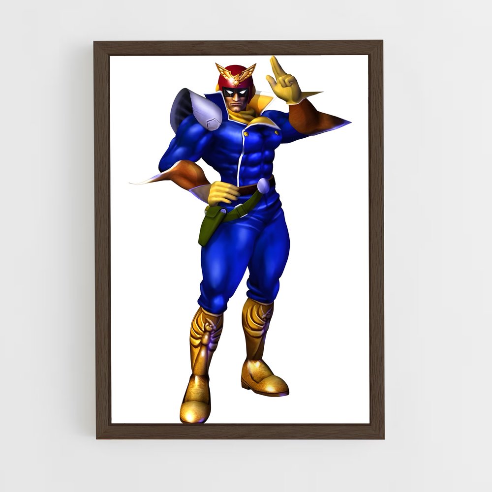 Poster Falcon Fury – affiche Super Smash Bros (vue 5)